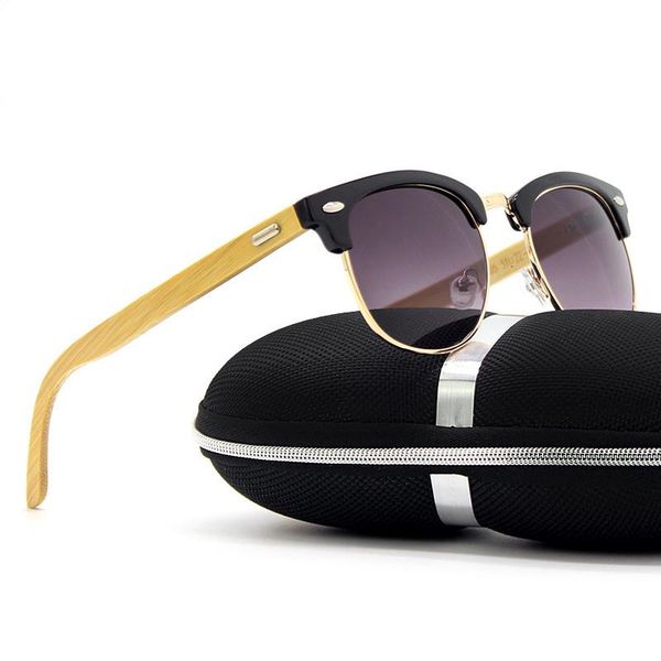 

Saylayo Bamboo Sunglasses Men 100% Uv400 Protection Wooden Sun Women Cat Eye Design Original Wood Glasses Oculos De Sol