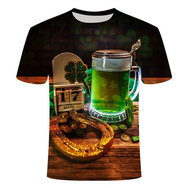 

summer beer novelty and series 3d print shirts oversized graphic graphic men clothing