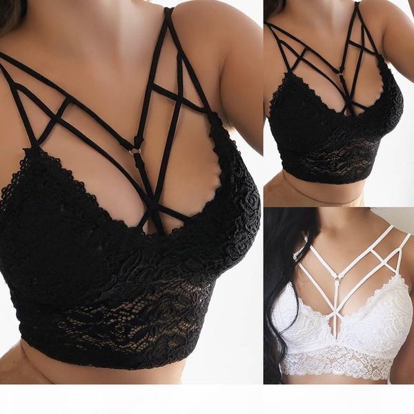 

qualityplus size 3xl sports women seamless sports bra lace bandage bralette push up tank ladies deep v lingerie underwear, Red;black