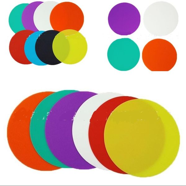 

round silicone insulation mats water bottle non slip table decoration coaster multicolor coffee milk tumbler friction bottom pad 1 2hx g2