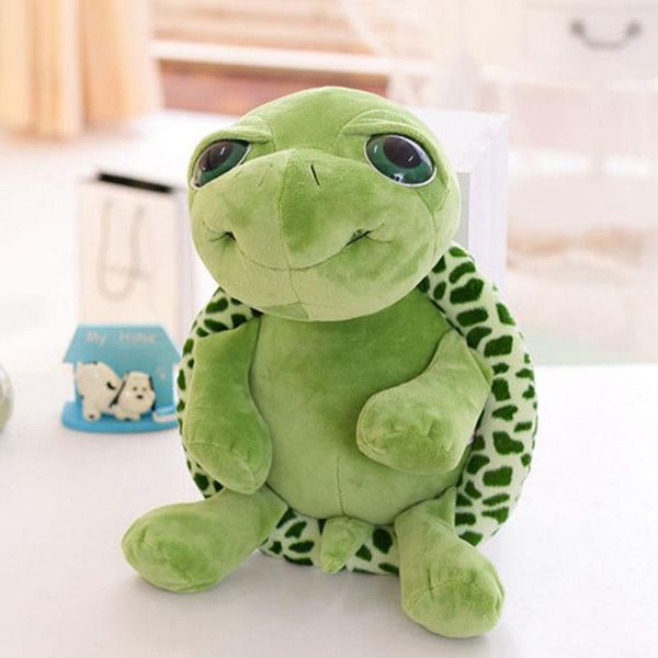 

wholesale new 20cm super green big eyes stuffed tortoise turtle animal plush baby toy gift
