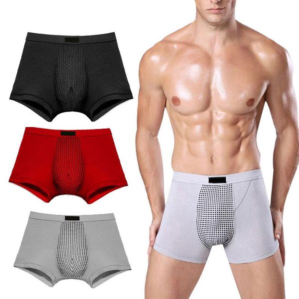 

underpants magnetic men briefs underwear soft comfortable boxers shorts classic trunks short bmf88, Black;white