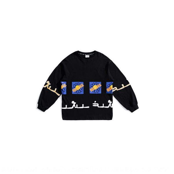 

clothing road ancient summer new sweater clothingclothing creative sun flower printed sweater for men loose casual handsome men's fashi, Black