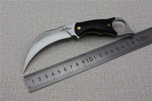 Hibben garra uc-120 faca de lâmina fixa sobrevivência tática garra faca d2 lâmina Micarta alça de couro para camping exterior ferramentas EDC