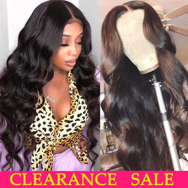 

180% brazilian body wave lace front human hair wigs t part transparent wavy lace frontal wigs remy brazilian hair, Black;brown