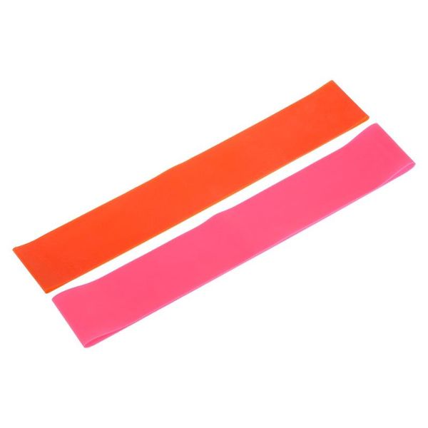 

2pcs sports exercise resistance loop bands set elastic band set for legs and strength training, White;black