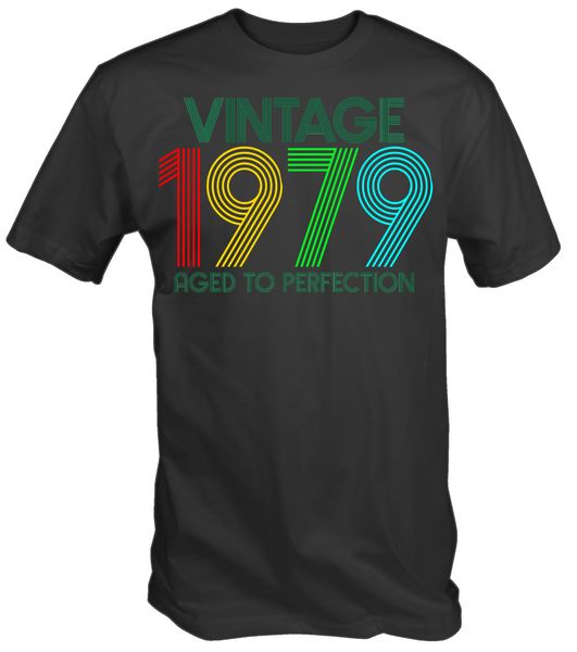 

урожай 1979 в возрасте до совершенства 40th дня рождения сороковых подарков нового лето с коротким рукавом причинной tee логотип толстовки с