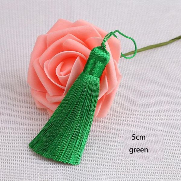 

2pcs lot 5cm short fat silk tassel fringe sewing bang tassel trim key tassels for diy pendant embellish curtain accessorie parts h jllnwj