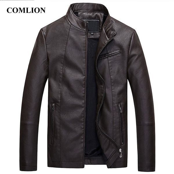 

mens leather jackets motorcycle jacket leather men classic bike cowboy jacket male plus velvet thick coats brand clothing c94 201116, Black;brown