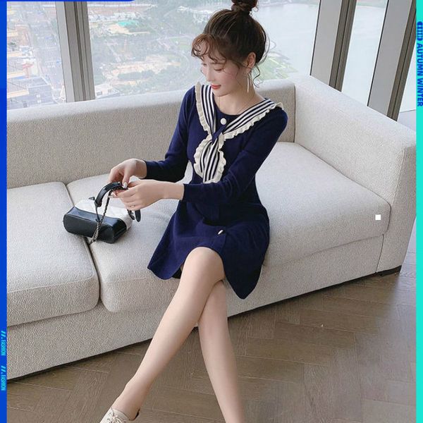 

new 2021 feminino elegante escritrio camisola malha magro bodycon vestido de inverno y273 e08p 05ql, Black;gray