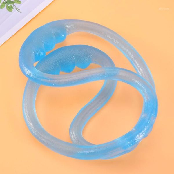 

silicone yoga tension band multifunctional portable figure 8-shaped silicone elastic rope fitness yoga resistance band(blue1