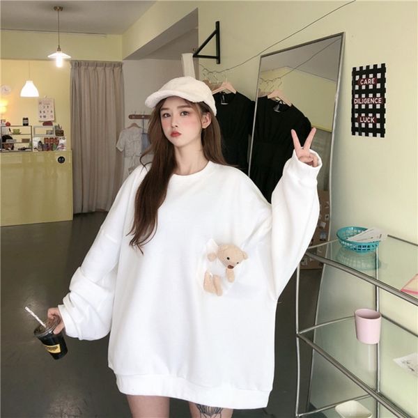 

ljxbg internet celebrity 2020 long sleeve style thin summer new korean women's purple sweatersweater sweater loose lazy mid-length west, Black
