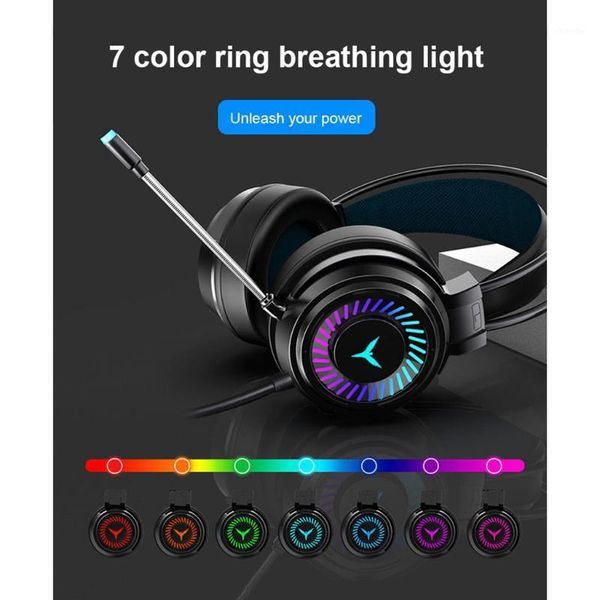 

g58 3.5mm gaming headset w/mic led light headphones for one ps4 pc lap
