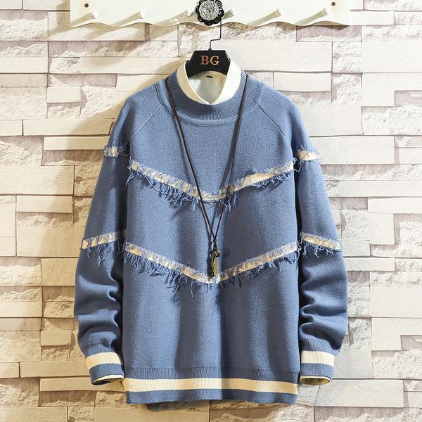 

2021 new christmas knitted or crocheted manly sleeves winter clothes style designer oversize pullovers 4phz, White;black