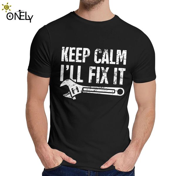 

summer man t-shirt keep calm i will fix it mechanic nice new o-neck retro tee shirt sport hooded sweatshirt hoodie