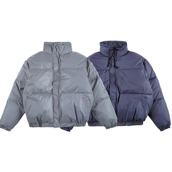 

2021 new reflective essentials/stunning cotton-padded color male winter fog chunky short cotton jacket c0ac, Black