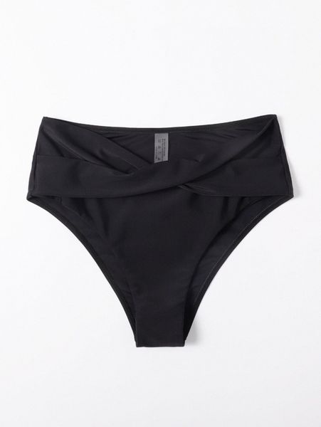

twist high waisted bikini panty s4az#, White;black