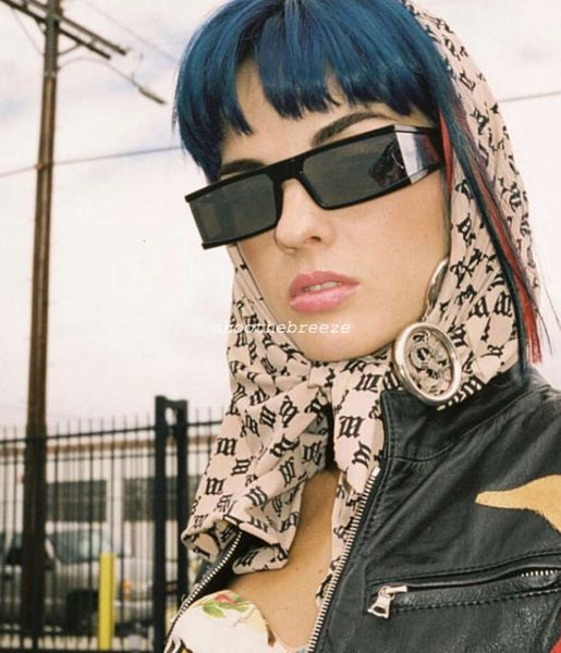 

lens stb ins side future technology black sier reflective cool sunglasses for men and women, White;black