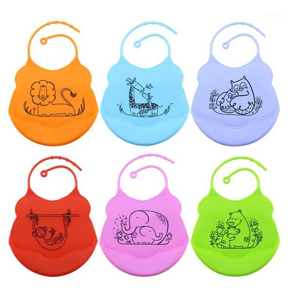 

baby bib easi roll up waterproof anti oil soft silicone crumb drip catcher easy wipes leak-proof feeding mouth pocket apron1