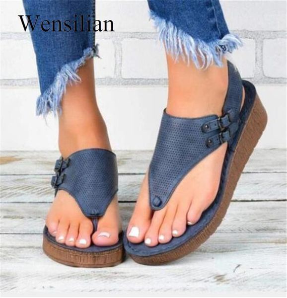 

women sandals summer beach shoes fashion buckle casual wedges platform sandals ladies open toe beach shoes female 20201, Black