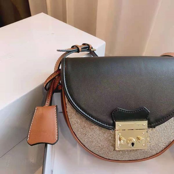 

package female inclined women printing single shoulder bag genuine leather handbags handbag saddle messenger vintage bags