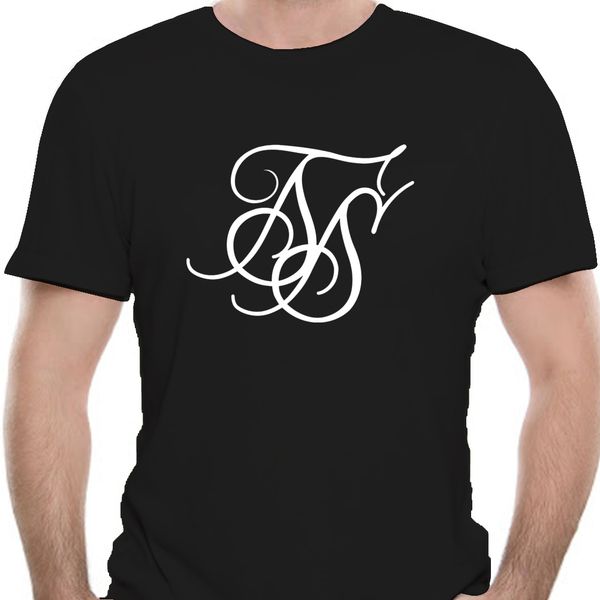 

siksilk curved hem poly t-shirt short sleeve black and gold print classic tee size s-3xl 0424j sport hooded sweatshirt hoodie