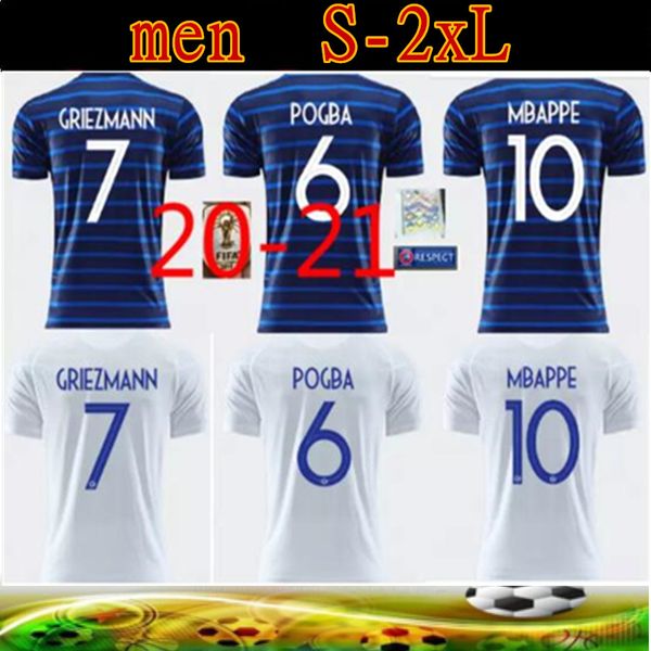 

maillot de foot adulte france mbappe griezmann pogba 20-21 giroud francês treino pré-jogo france kante camisas de futebol, Black;yellow