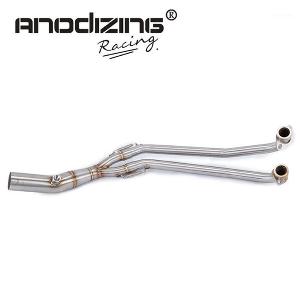 

slip on 51mm full exhaust system for yp500 t-tmax500 tmax 500 2001-2007 muffler escape set front middle link pipe steel1