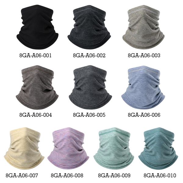 

winter neck warmer bandana tube scarf fleece pipe half face mask sports thermal skiing gaiter hiking cycling snowboard men women wmthgc, Black