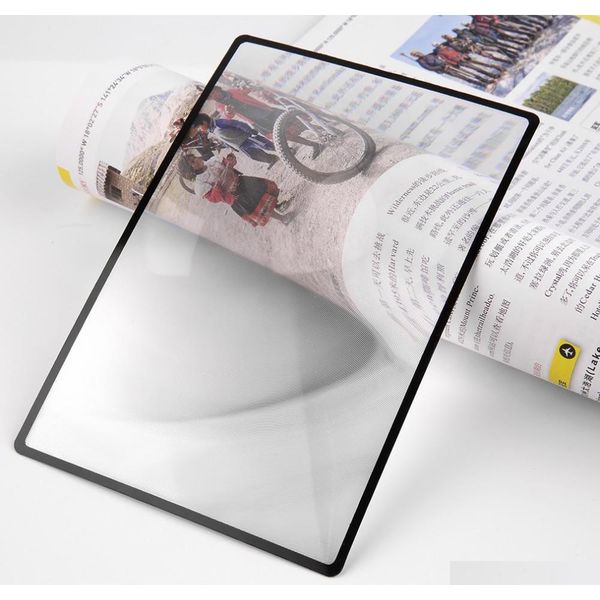 

180x120mm convinient a5 flat pvc magnifier sheet x3 book page magnification magnifying reading g sqcfzs new_dhbest