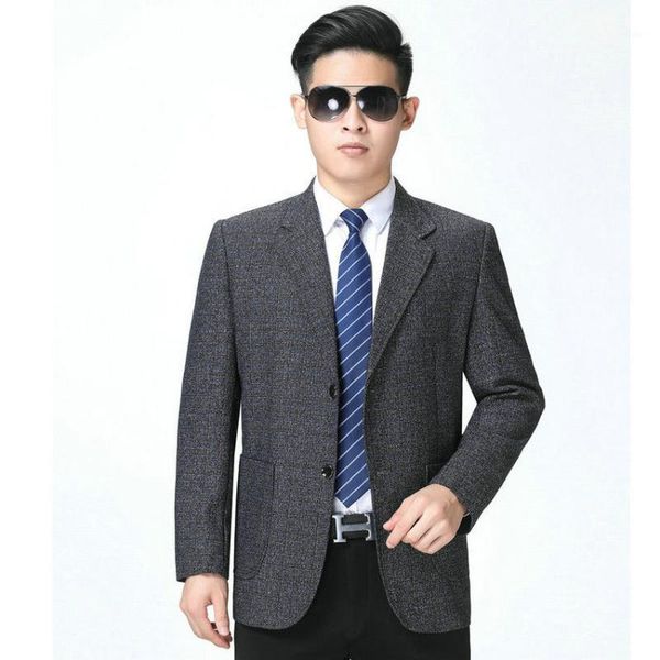 

autumn blazer man gray black jacket suits smart casual costume homme plus size single-breasted notched collar blazers clothings1, White;black