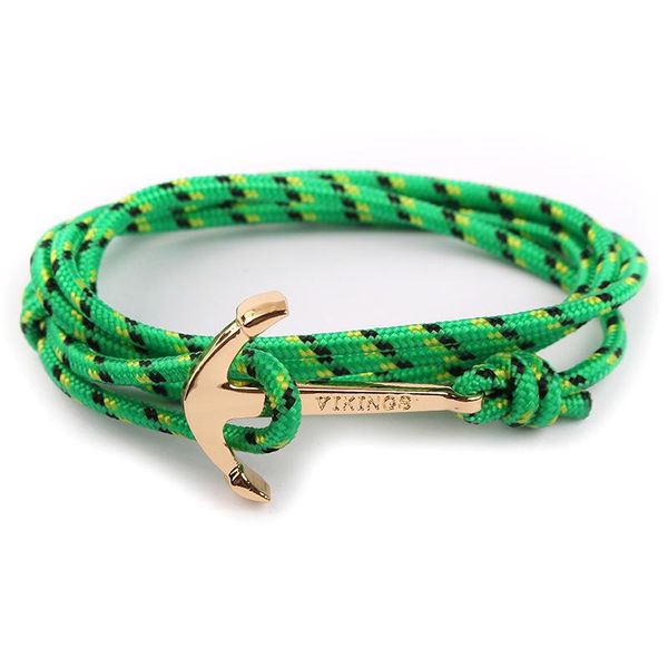 

fashion 10 colors summer beach nylon rope chain & link bracelets popular jewelry anchor bracelets for women men dropshipping bbyzxs