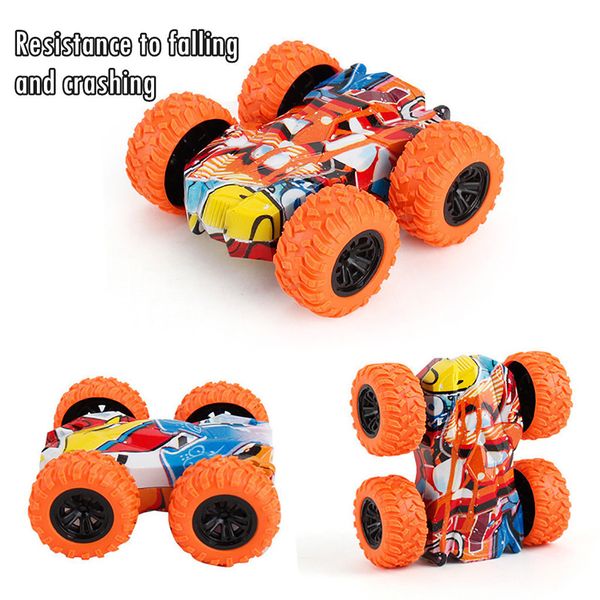

graffiti children's day children off inertia-double side stunt road model car vehicle kids toy gift dropship
