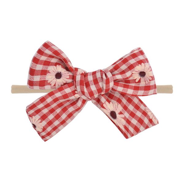 

1piece daisy ribbon hair bows baby headband soft headwrap for girls children samll bowknot kids hair accessories 345 q wmtroi