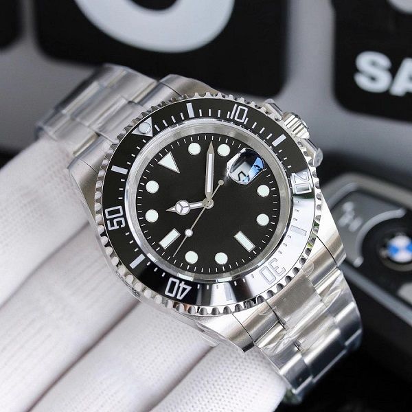 

2021 men watch ceramic bezel stanless steel 2813 automatic business casual mens watch wristwatches, Slivery;brown