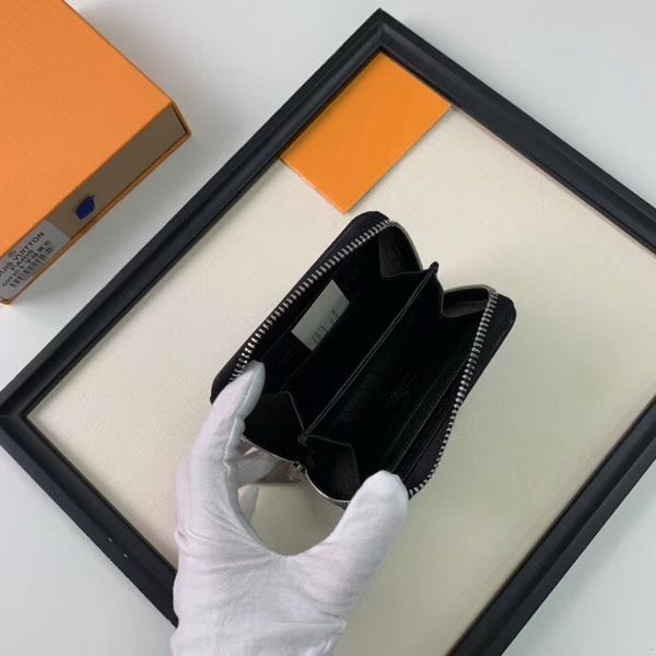 

famous genuine leather coin purses bag cx#51 women men fashion mini card holders wallets with box bags 11cm