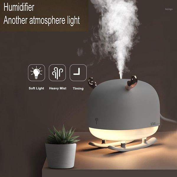 

260ml sleigh deer ultrasonic usb air humidifier aroma essential oil diffuser led night lamp fogger mist maker for home car room1