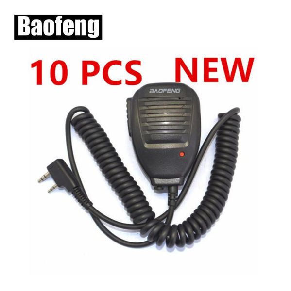 

10pcs baofeng speaker microphone for ham two way radio walkie talkie uv5r gt3 888s