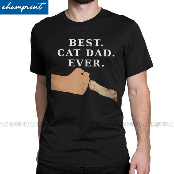 

cat dad ever men's funny father daddy gift funny short sleeve round neck gift idea clothes sport hooded sweatshirt hoodie men t shirt