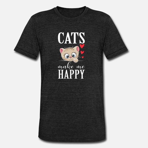 

kids woman sweet cat shirt - cats make me happy t shirt classic popular white tracksuit hoodie sweatshirt