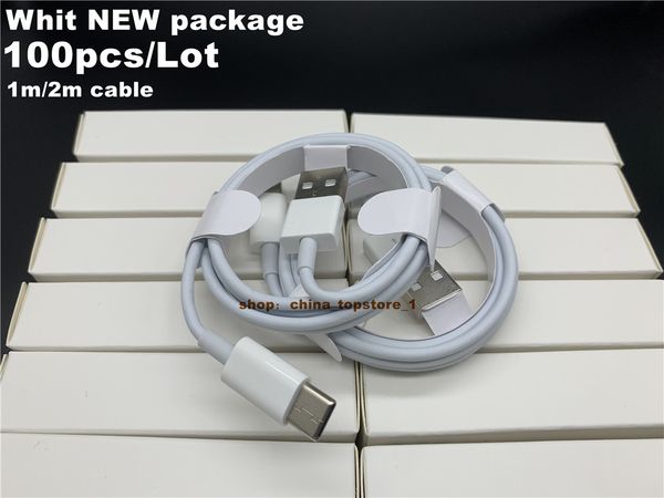 

100pcs 7 generations original oem quality 1m 3ft 2m 6ft usb data sync charge phone cable with new package 2021