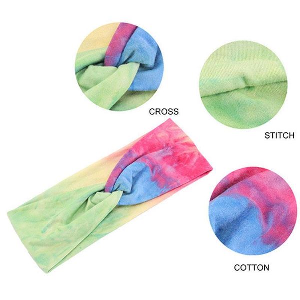 

1pc women's cotton turban twist knot head wrap girls cross headband twisted sports yoga stretch ribbon cotton hairband jllypd