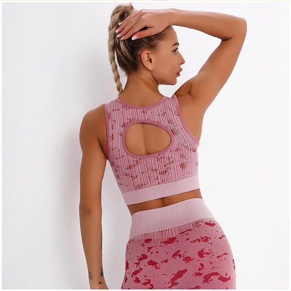 

gym clothing women fitness clothes sports bra push up yoga running femme underwear vest crop female workout tights striped bralettes1, White;black