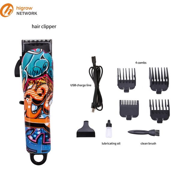 

new arrival new usb charging skull head electric push cut flower color graffiti hairculator electric fuel adjustable razor knife