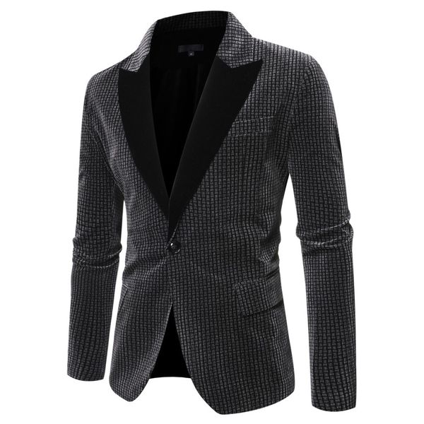 

men blazermen blazer stylish casual patchwork business wedding party outwear coat suit blazer masculino, White;black