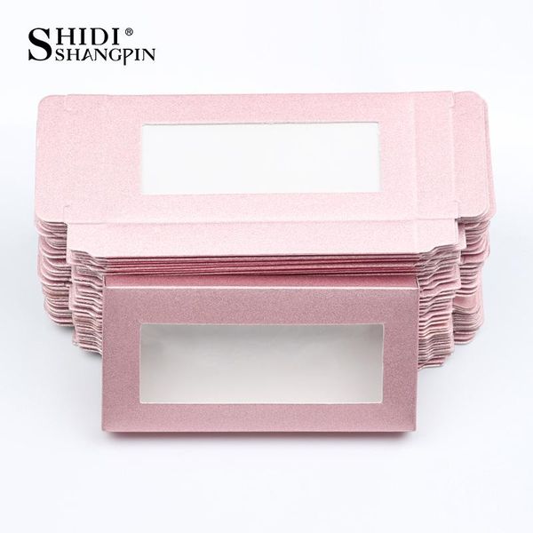 

shidishangpin 10/50pcs eyelash box wholesale eyelash box packaging 12 colors packaging bulk wholesale boxes