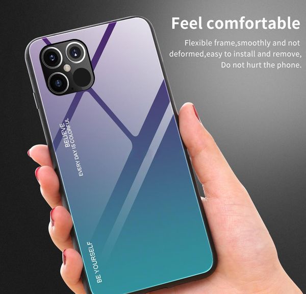 

tempered glass case for iphone 12 11 pro max x xs max xr 7 8 6s plus fundas gradient cove for iphone 12 pro max x sqcmbh bdejewelry