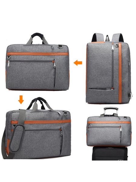 

coolbell convertible backpack shoulder messenger bag business briefcase leisure handbag waterproof travel fits 17.3 inch laptop