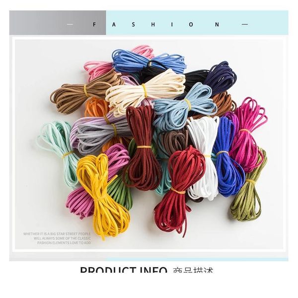 

new 5yards/lot m double sided suede braided cord korean velvet leather handmade beading bracelet jewelr qylojk