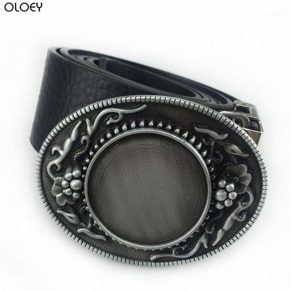 

oloey buckle club heavy blank diy jeans gift belt buckle for men fp-03711-1 copper finish 4cm width loop drop zinc alloy hook1